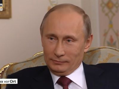 Putin - Mundwinkel verziehen