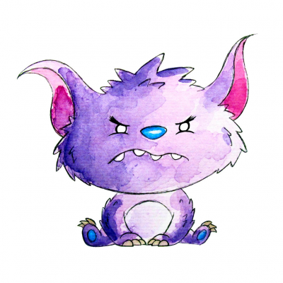 Grumpy Furry Monster